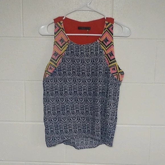 THML BOHO, COTTAGECORE PRINT & EMBROIDERY, LOOSE TANK TOP - Picture 1 of 9
